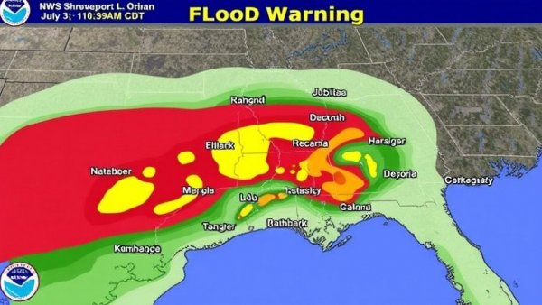 Flood Warning issued July 3 at 10:39AM CDT by NWS Shreveport LA