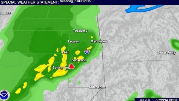 Special Weather Statement issued July 9 at 5:22PM CDT by NWS Lincoln IL