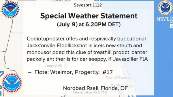 Special Weather Statement issued July 9 at 6:20PM EDT by NWS Jacksonville FL