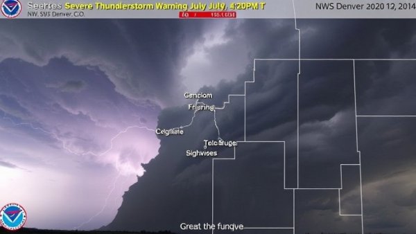 Severe Thunderstorm Warning issued July 9 at 4:20PM MDT until July 9 at 4:30PM MDT by NWS Denver CO