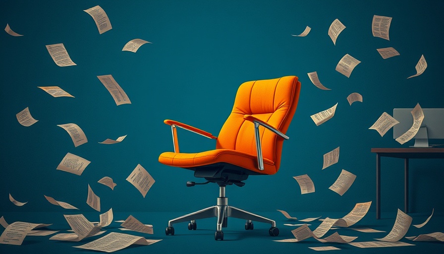 Office chair symbolizes burnout in leadership listening.
