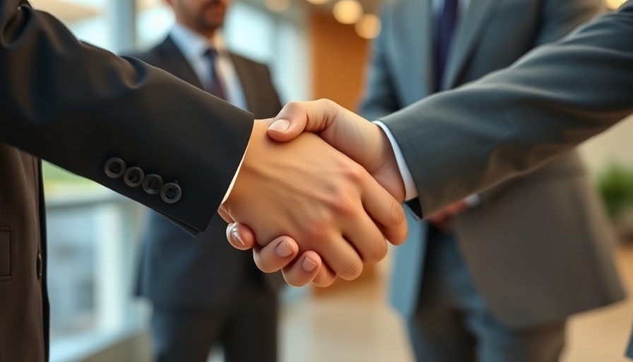 Professional handshake as business selling tips example.