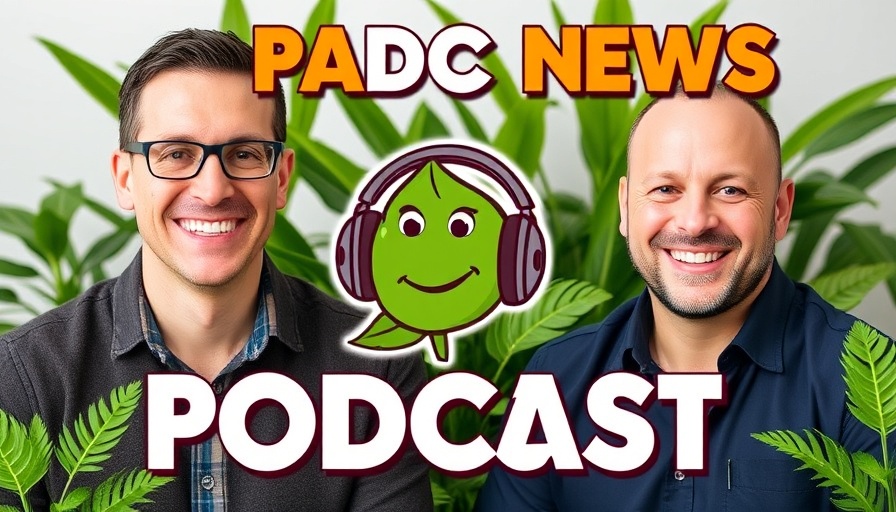 Podcast banner for plant evaluation episode with lively design.