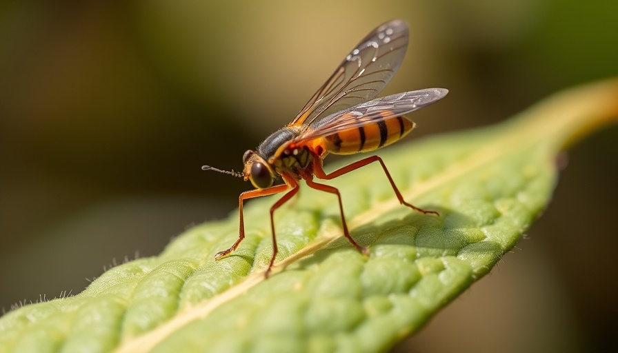 Macro photo of insect on leaf for natural pest control.