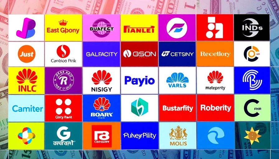 Major bank logos over dollar bill backgrounds representing bank profits.