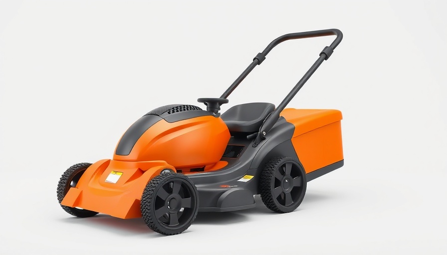 Side view of Jacobsen HR3 ELiTE lawn mower on white background.