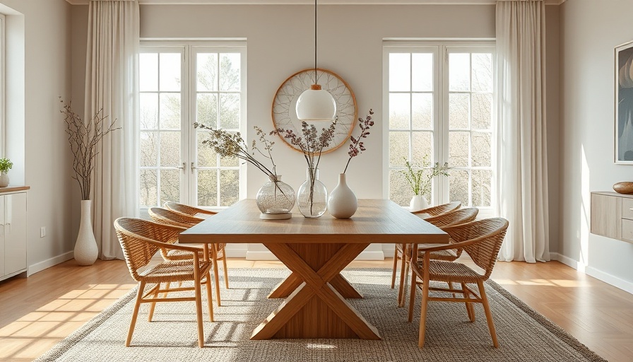 Modern dining room ideas with a stylish table and chairs, bright decor.