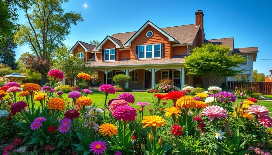 Elegant landscape design in Bergen County with colorful garden.