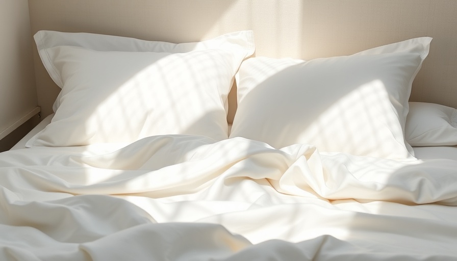 Luxurious white sateen sheets elegantly arranged on a bed.