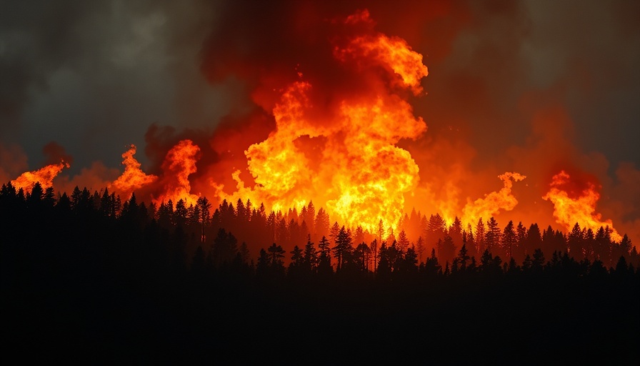 California wildfire blaze depicting environmental impact.