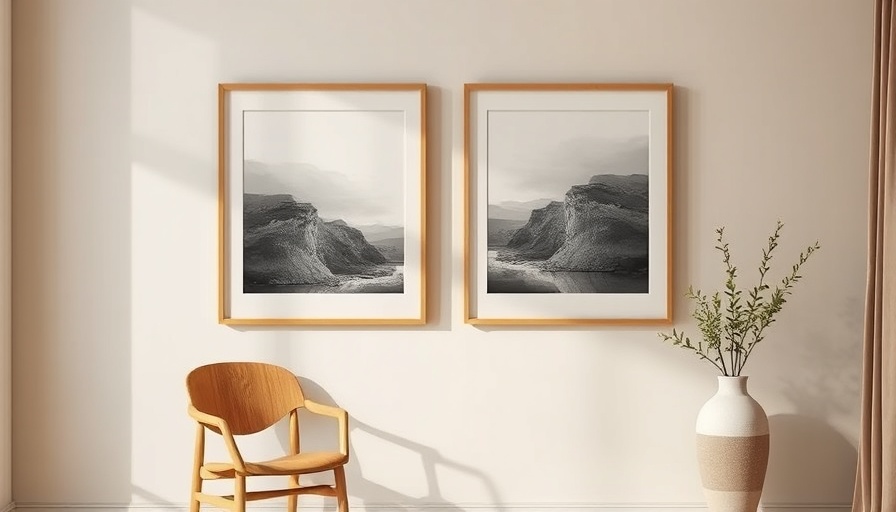 Minimalist Canadian art for home decor with natural lighting.