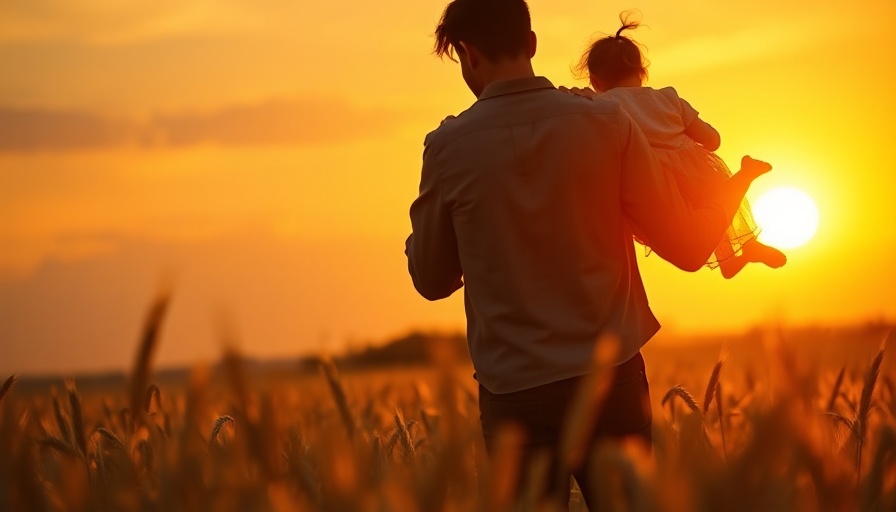 Father and daughter silhouette in wheat field, Freedom Debt Relief Review.