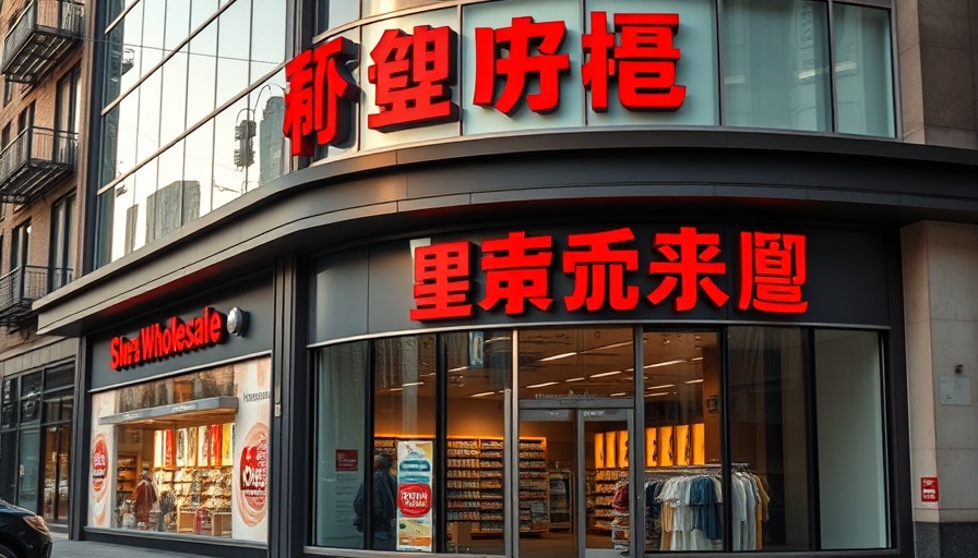 Costco Therapy retail storefront at dusk with prominent red sign