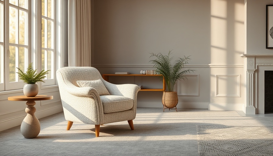 Sam's Club Bouclé Chair in modern living room.