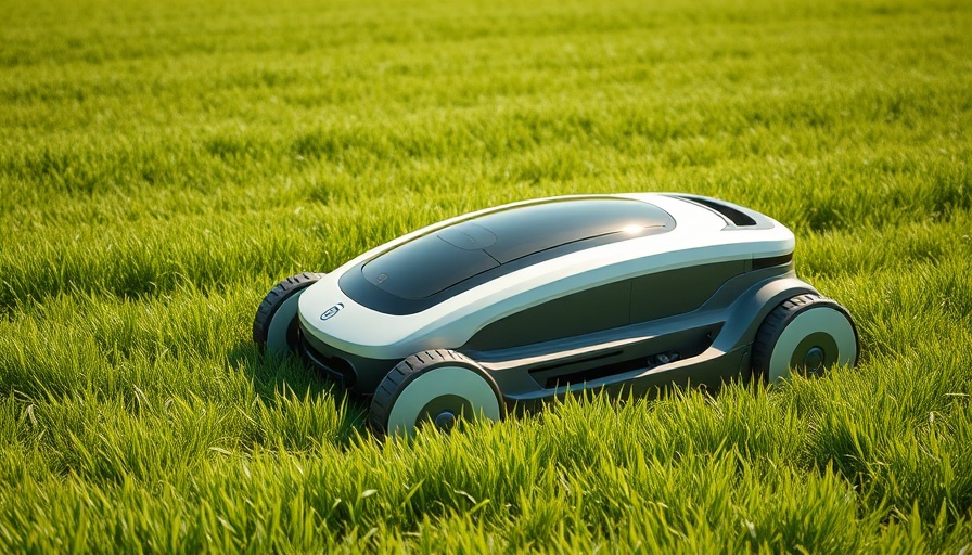 Graze360 full-service landscaping platform showcasing innovative robotic lawn mower.