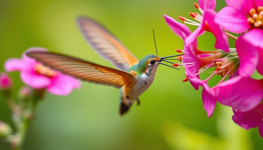 Pollinator photography tips for capturing hummingbird moths on flowers.