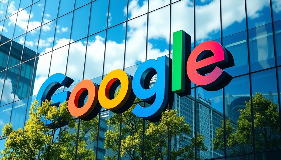 Google building showcasing brand, reflecting financial insights.