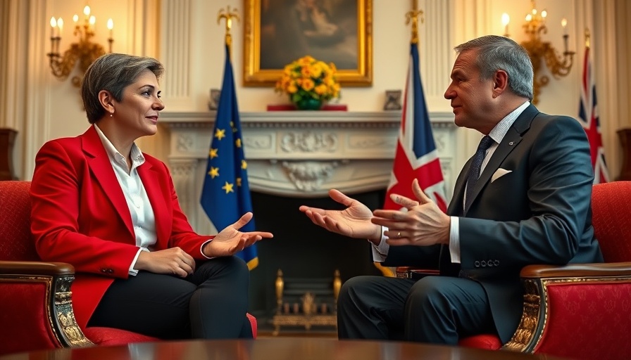 Business leaders discuss access to EU single market in elegant setting.
