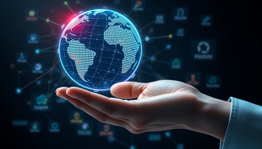 Futuristic data globe representing commercialising data in banking.