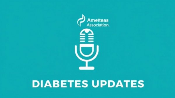 Podcast cover for diabetes updates with ADA logo.