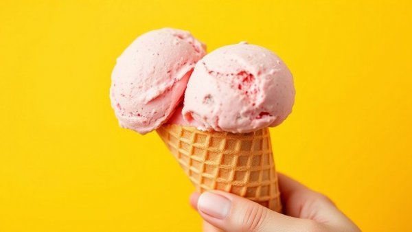 Colorful ice cream cone promoting body positivity in diet culture.