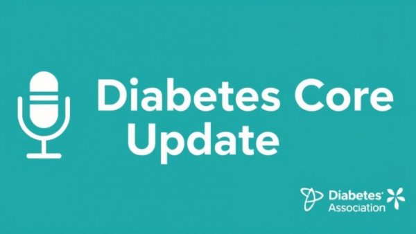 Podcast cover for 'Diabetes Core Update' by American Diabetes Association, teal background. Combating weight stigma.