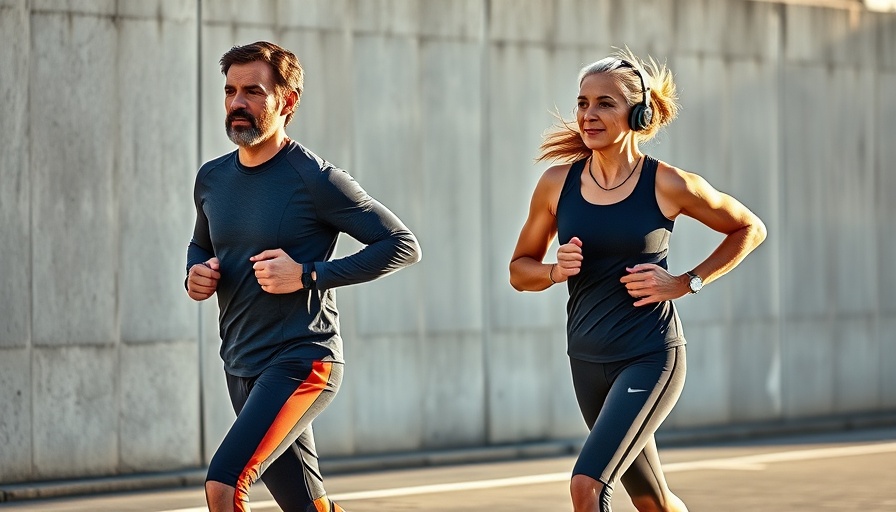 Older couple jogging, highlighting weight loss mistakes in your 50s.