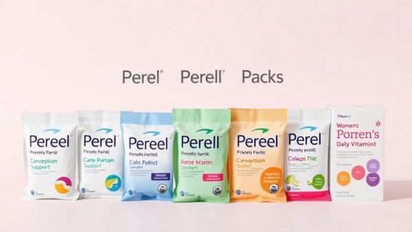 Perelel vitamin packs showcasing prenatal and daily supplements.