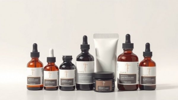 Minimalist skincare and supplement product arrangement highlighting telehealth women's health acquisition.