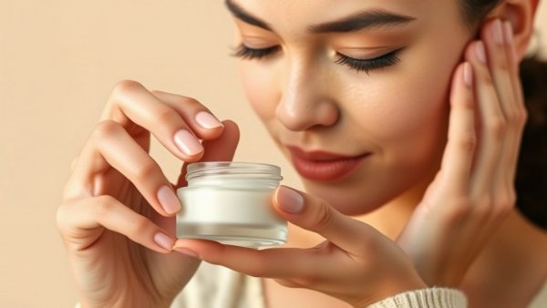 Woman examines cleansing balm jar for the best waterproof makeup removal.