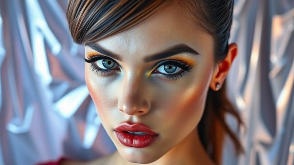 Futuristic beauty style highlighting Indie Beauty Trends 2026.