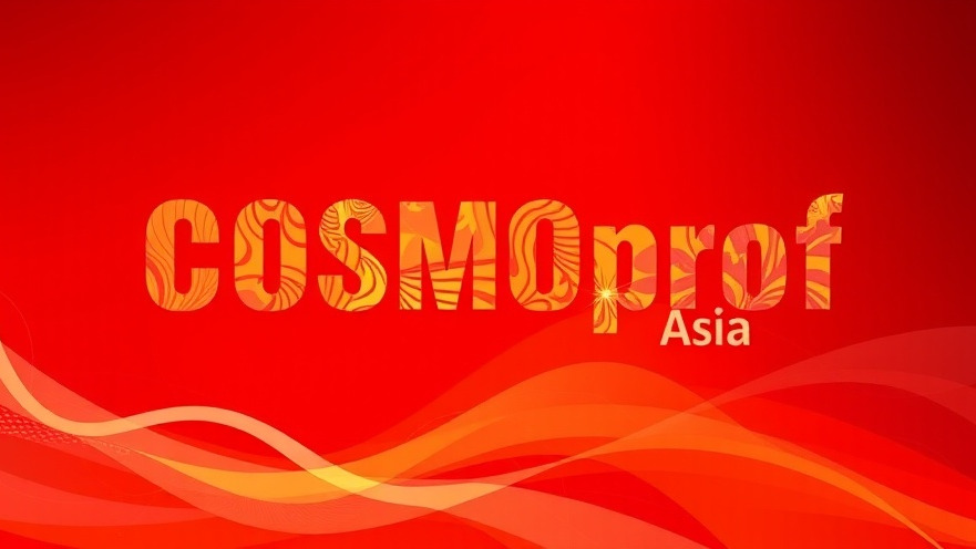 Promotional banner showcasing COSMOprof Asia and Skincare Trends 2024.