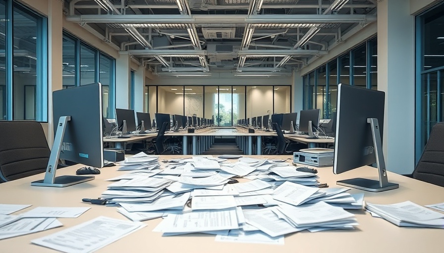 Office in distress with scattered papers, Brand Agency London Enters Administration