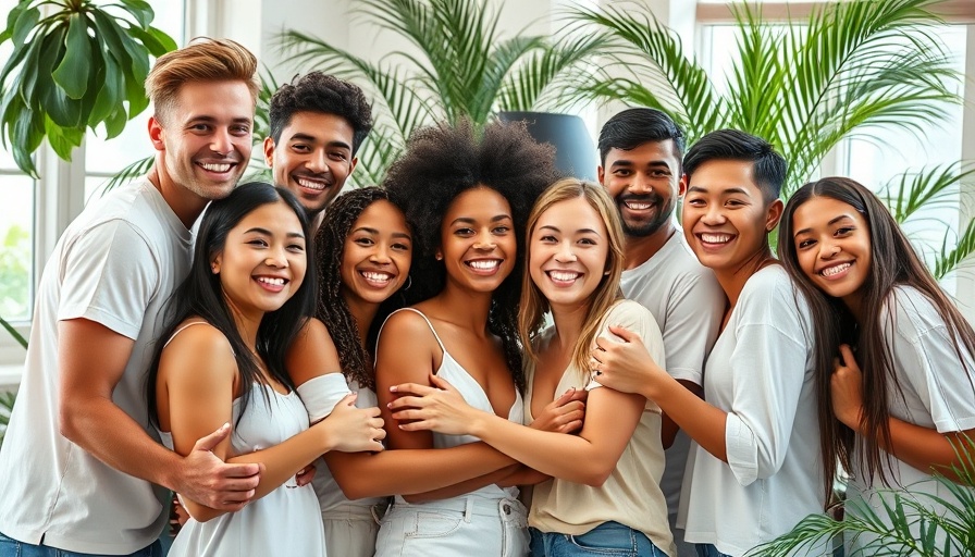 Group of diverse young adults in Ulta Beauty expansion photo.