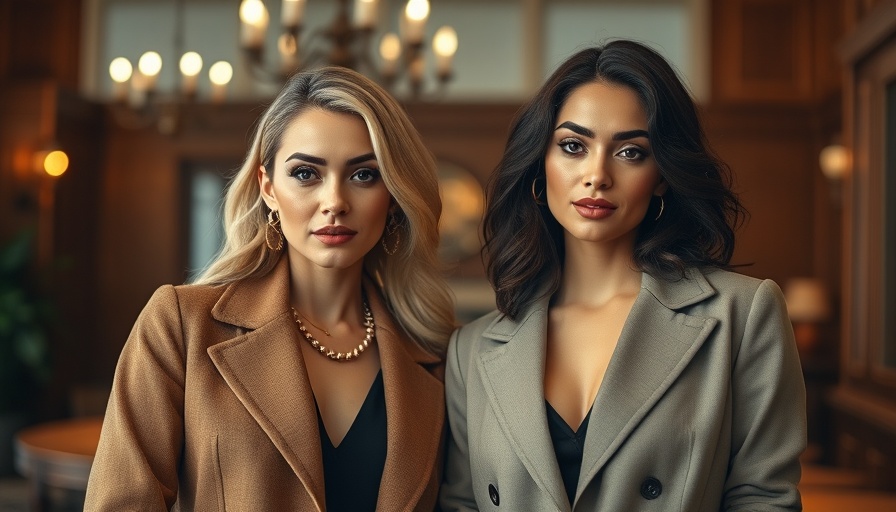 Two women with trendy messy bun hairstyles indoors