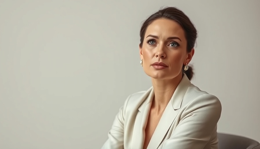 Sophisticated woman in beauty brand management with serene expression.