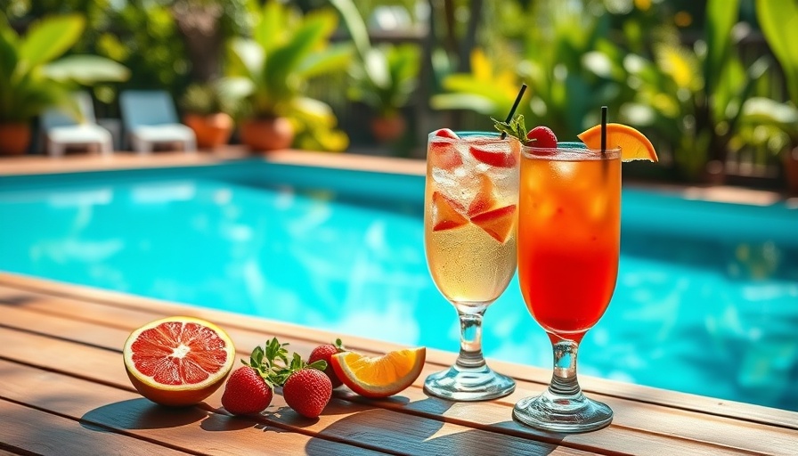 Refreshing cocktail scene at mindful mixology wellness resorts.