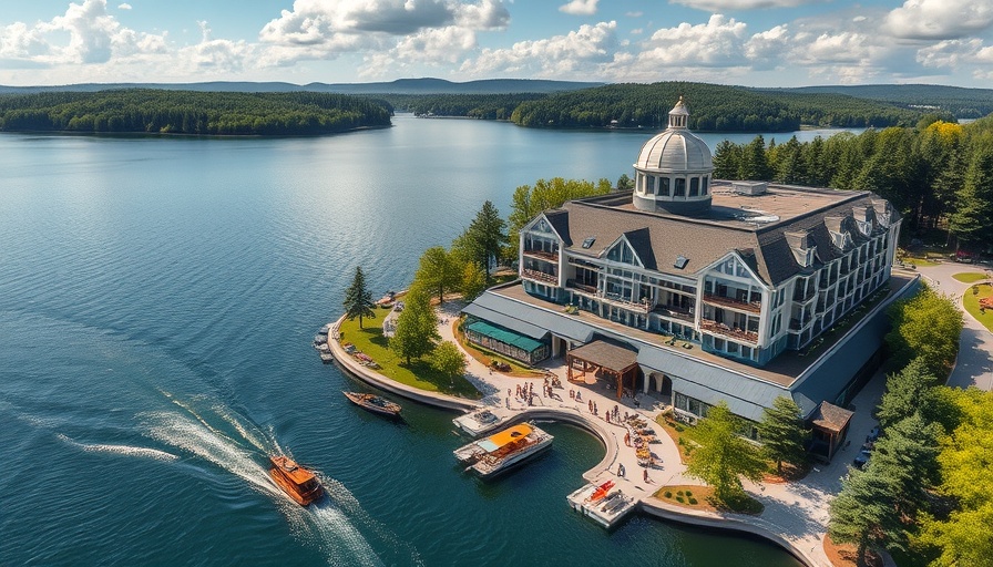 Family getaway at The Edgewater Hotel Madison with lakeside view.
