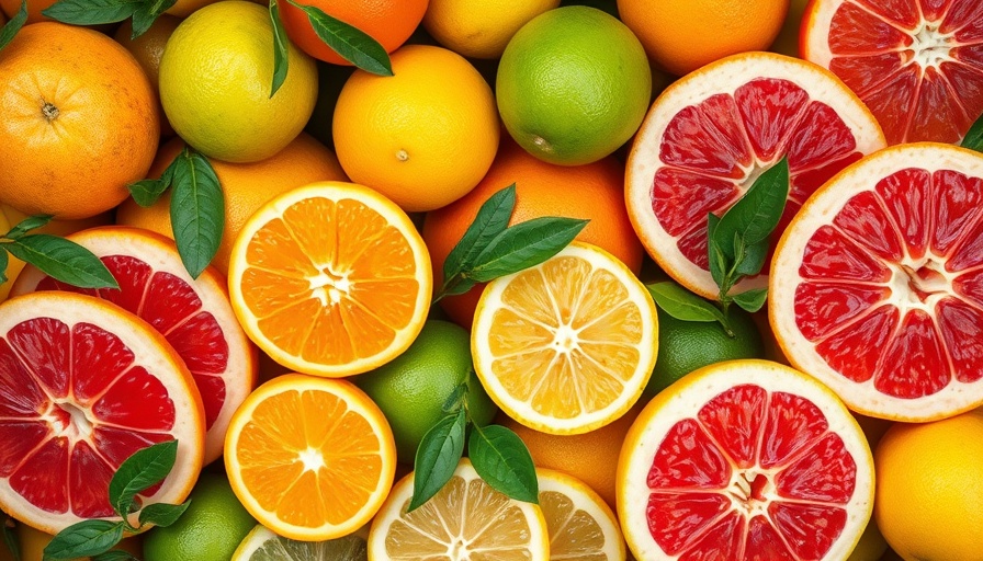Colorful citrus assortment for summer recipes.