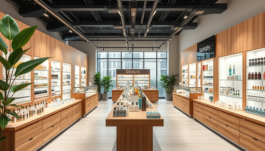 Spacious and modern beauty retail store interior at The Detox Market.