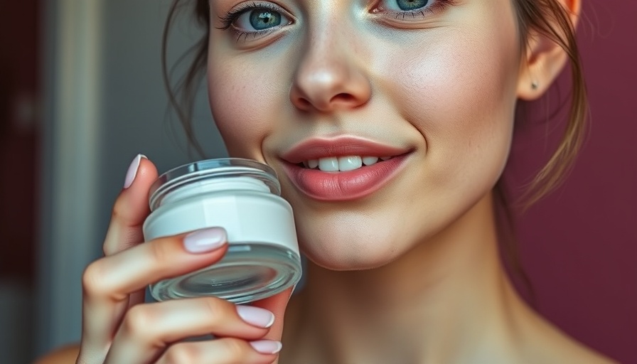 New beauty products September, young woman with beauty product, bold colors.