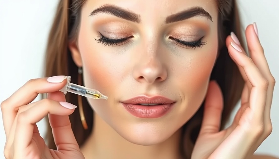 Best Skin-Care Routine: Woman applying serum to her cheek.