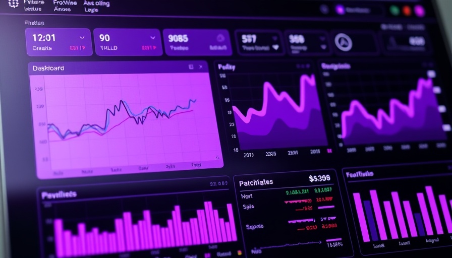 AI-Powered CFO dashboard for CPG brands with graphs and data charts.