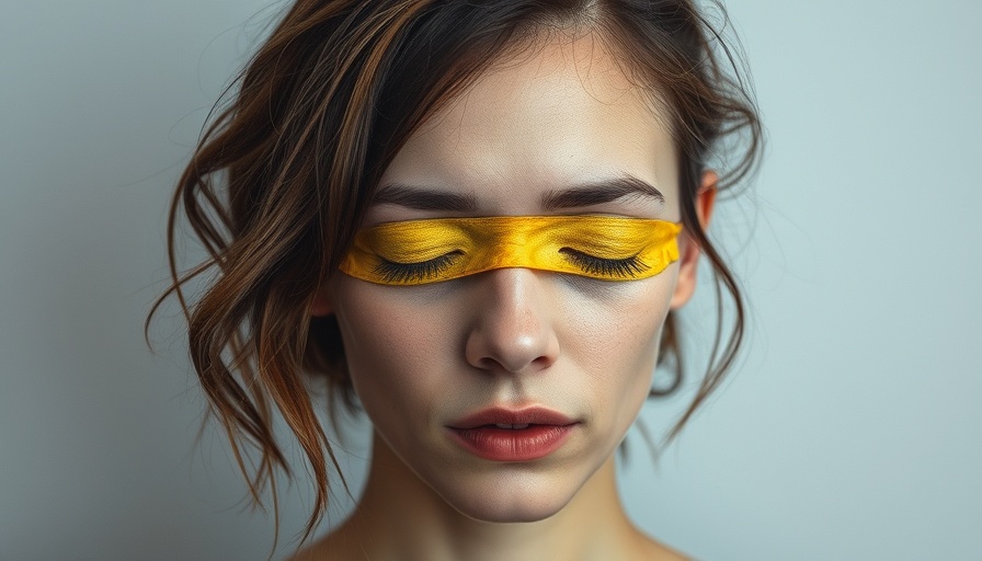 Woman symbolizing high-functioning depression with abstract background.