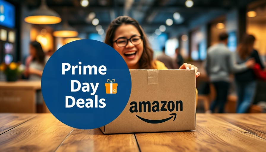 Amazon box opened during October Prime Day generator deals promotion.