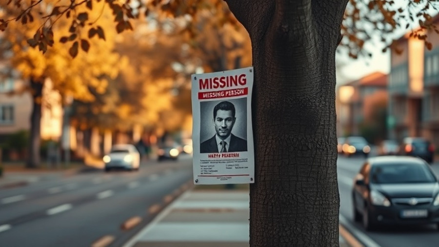 Kida Scott missing reward Philadelphia poster on tree, autumn street scene.