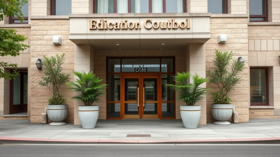 Entrance of Westmoreland Intermediate Unit, Pennsylvania education funding crisis backdrop.