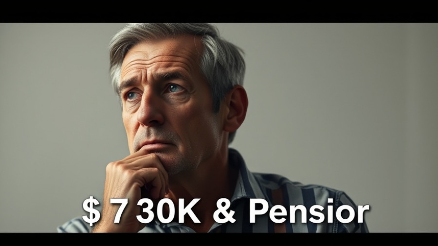 Retiring at 59 with $730,000 and a Pension: Contemplative decision image.