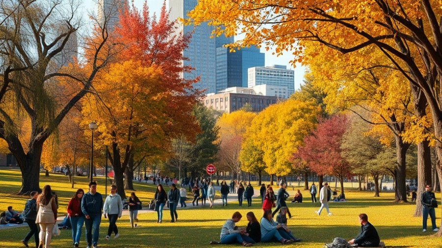 Serene autumn park scene in Brooklyn, Mamdani’s Brooklyn Civil War Democrats.