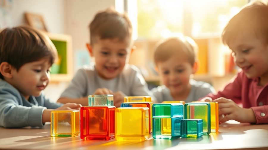 Children playing with blocks illustrating Head Start funding crisis.